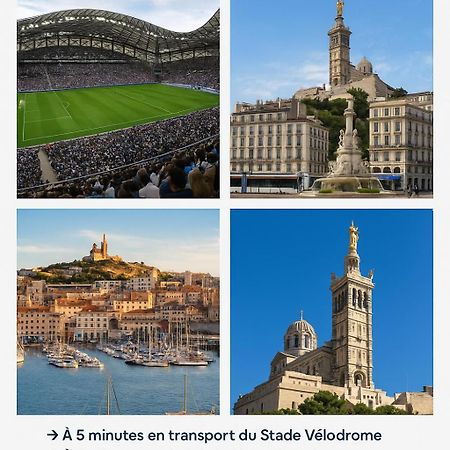 Massilia Mood ,Centre, Stade Velodrome, La Timone, La Conception , Wifi Gratuite Marselha Exterior foto